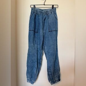 Easel Blue Denim Jogger Jeans